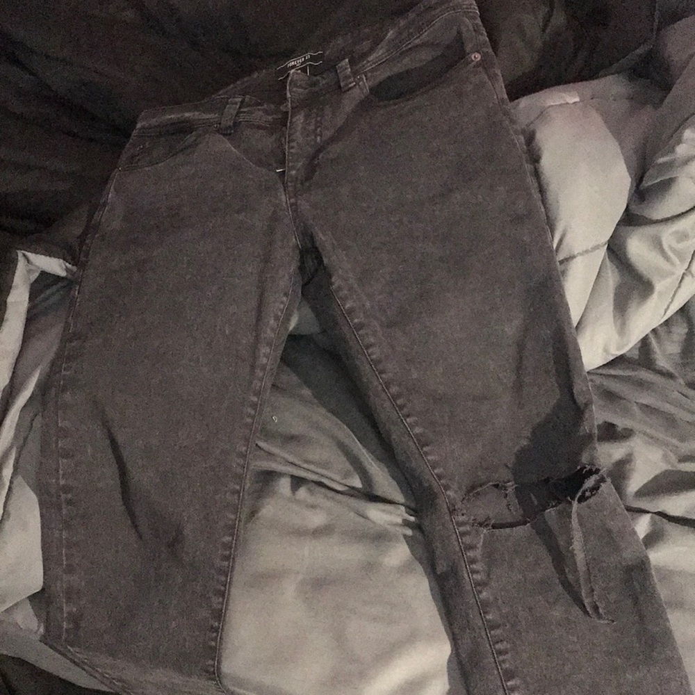 Denim skinny jeans